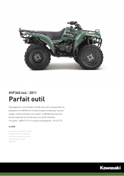 Kawasaki KVF 360 4X4 Manuel utilisateur