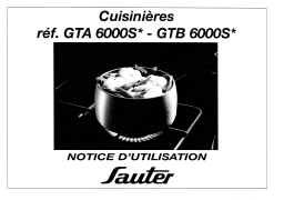 sauter GTB6000S Manuel utilisateur