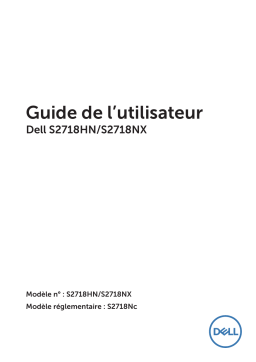 Dell S2718HN/S2718NX electronics accessory Manuel utilisateur