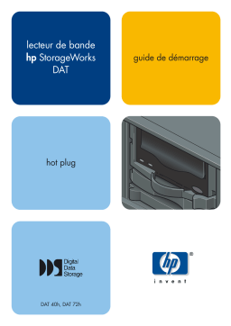 HP STORAGEWORKS DAT 40 SCSI TAPE DRIVE Manuel utilisateur