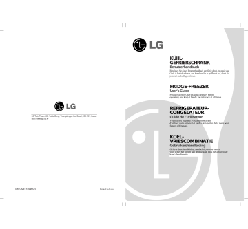 LG GR-B459BSQW Manuel du propriétaire | Fixfr