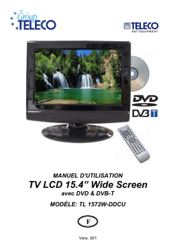Teleco Monitor LCD 15,4p combi TL1572W-DDCU Manuel utilisateur