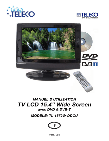 Teleco Monitor LCD 15,4p combi TL1572W-DDCU Manuel utilisateur | Fixfr