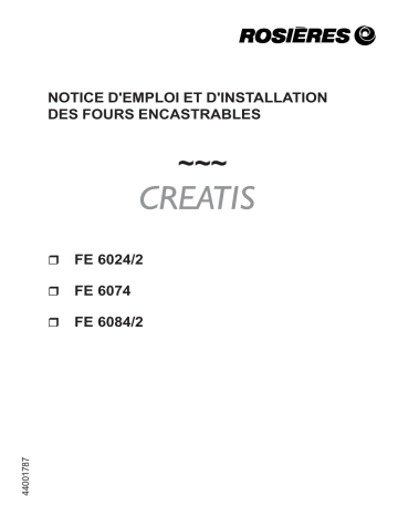 Manuel du propriétaire | ROSIERES FE 6084-2 Manuel utilisateur | Fixfr