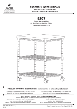 Safco 5207BL Printer Stand Guide d'installation