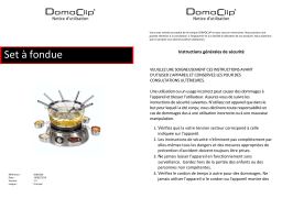DOMOCLIP DOM266 Manuel utilisateur