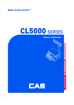 CAS CL5000R-30 kg Manuel du propriétaire