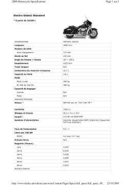 HARLEY-DAVIDSON ELECTRA GLIDE STANDARD Manuel utilisateur