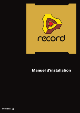 Propellerhead RECORD 1.5 Manuel utilisateur