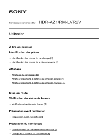 Manuel du propriétaire | Sony PXW-FS7PXW-FS7M2 PROFI PRO Manuel utilisateur | Fixfr