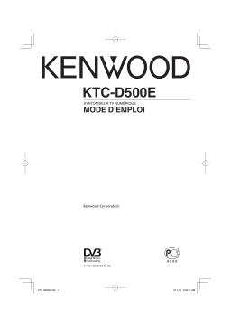 Kenwood KTC-D500E Manuel utilisateur