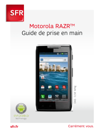 Mode d'emploi | Motorola RAZR sfr Manuel utilisateur | Fixfr