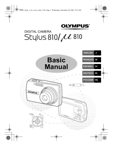 µ 810 | Olympus Stylus 810 Manuel utilisateur | Fixfr