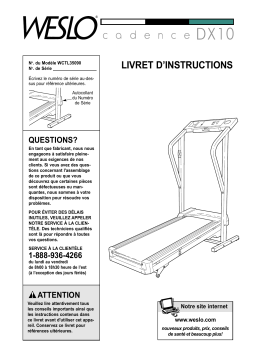 Weslo WCTL35090 Manuel utilisateur