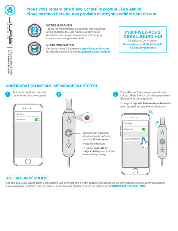 Jlab Audio JBuds Band Manuel du propriétaire | Fixfr