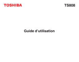 Toshiba TS808 Manuel utilisateur