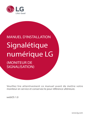 LG 84TR3B-B Guide d'installation | Fixfr
