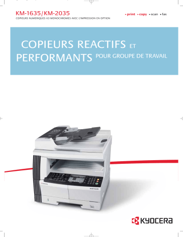 Manuel du propriétaire | KYOCERA KM-1635 Manuel utilisateur | Fixfr