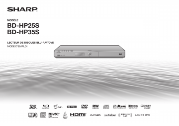 Manuel du propriétaire | Sharp BD-HP25S/HP35S Manuel utilisateur | Fixfr