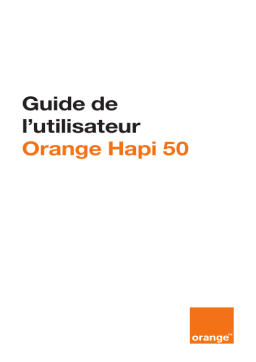 ORANGE Hapi 50 Manuel utilisateur