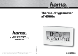 Hama 00106928 "TH500" Thermo-/Hygrometer Manuel utilisateur