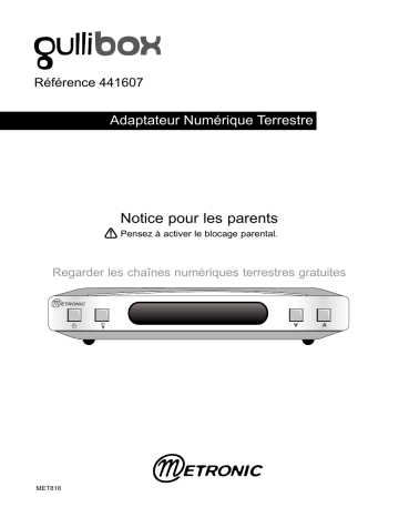 Manuel du propriétaire | Metronic Gulli Manuel utilisateur | Fixfr