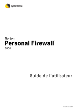 Symantec Norton Personal Firewall 2006 Manuel utilisateur