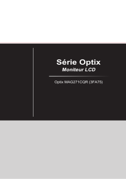 MSI Optix MAG271CQR monitor Manuel utilisateur