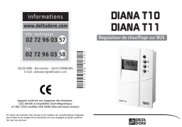 DELTA DORE DIANA T10 Manuel utilisateur