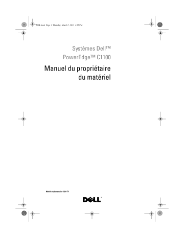 Dell PowerEdge C1100 server Manuel du propriétaire | Fixfr