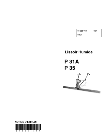 Wacker Neuson P31A, P35 Manuel utilisateur | Fixfr