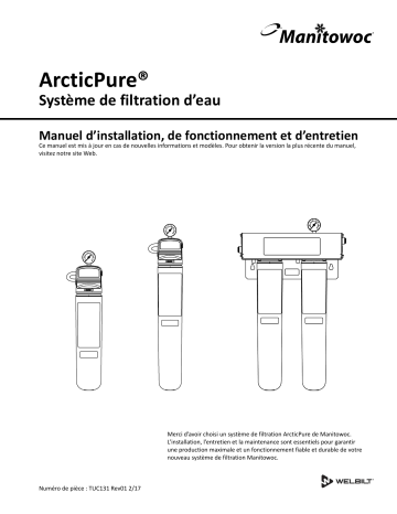 Manitowoc Ice Arctic Pure Manuel utilisateur | Fixfr