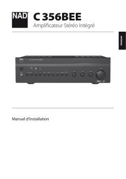 NAD C356 Manuel utilisateur