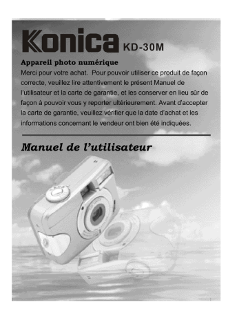 Mode d'emploi | KONICA KD 30M Manuel utilisateur | Fixfr