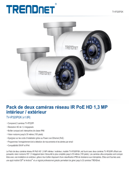 Trendnet TV-IP320PI2K Indoor / Outdoor 1.3 MP HD PoE IR Network Camera Twin Pack Fiche technique