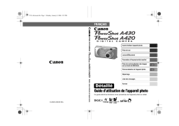 Canon PowerShot A420 Manuel utilisateur