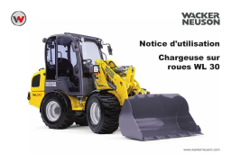 Wacker Neuson WL30 Articulated wheel loader Manuel utilisateur