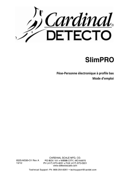 Detecto SlimPRO Manuel utilisateur