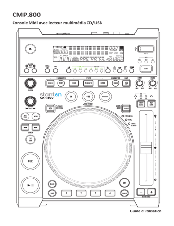 Manuel du propriétaire | Stanton CMP.800 Media Player Manuel utilisateur | Fixfr