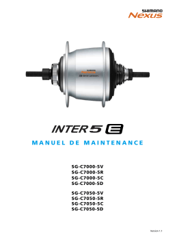 Shimano SG-C7000-5 Moyeu à vitesses intégrées Manuel utilisateur