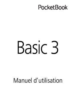 Pocketbook Basic 3 Manuel utilisateur