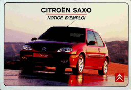 CITROEN Saxo Manuel du propriétaire