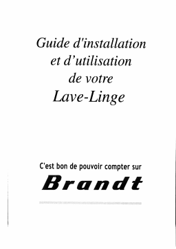 Brandt 901CA Manuel utilisateur