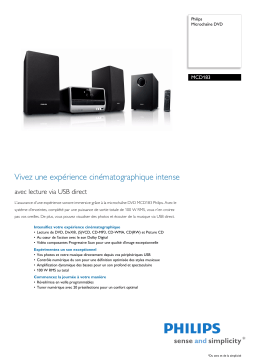 Philips MCD183 Manuel utilisateur