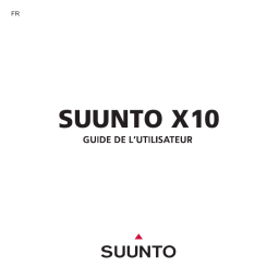 Suunto X10 Manuel utilisateur