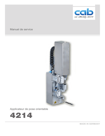 Stroke turn applicator 4214 | CAB  HERMES Q / Hermes+ applicators Manuel utilisateur | Fixfr