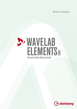 Steinberg Wavelab Elements 8 Manuel utilisateur