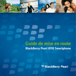 Blackberry Pearl 8110 Manuel utilisateur