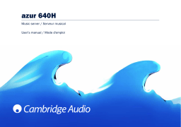 Cambridge Audio Azur 640H Manuel utilisateur