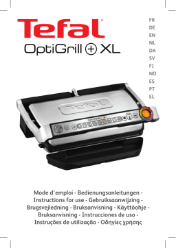 Tefal GC722D16CH OPTIGRILL+ XL Gril Manuel utilisateur